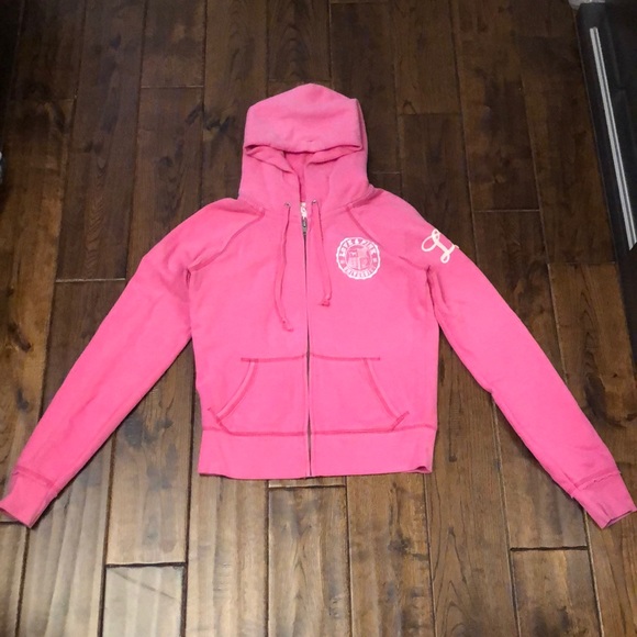 PINK Victoria's Secret Tops - Pink Victoria Secret Zip Up Hoodie
